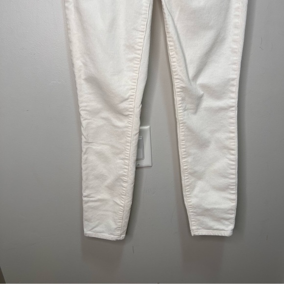 J. Crew White Corduroy Toothpick Skinny Ankle Pants Size 24 - Picture 6 of 12